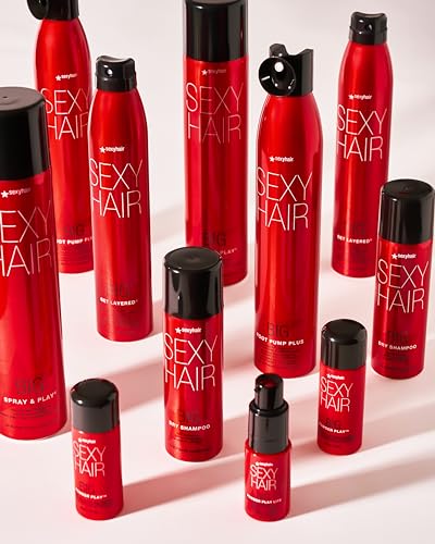 SexyHair Big Root Pump Volumizing Spray Mousse, 10 Oz | Volume with Medium Hold | Up to 72 Hour Humidity Resistance