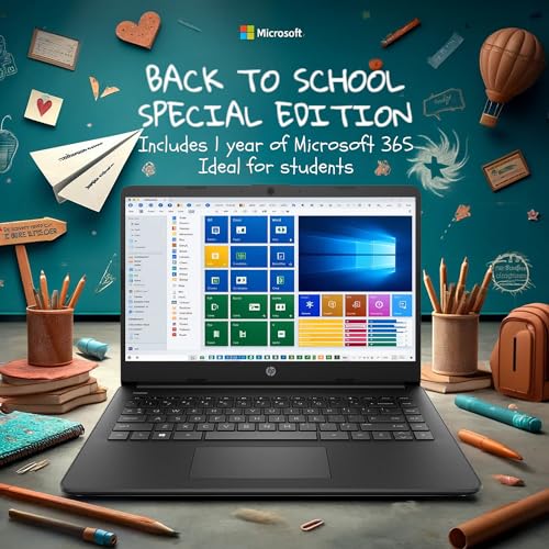 HP 14 Ultrabook • Intel 4-Core CPU • Back to School Limited Edition with Microsoft 365 • 32GB RAM • 1.6TB Storage (128GB OnBoard withHP 512GB P500 Portable SSD + 1TB OneDrive) • Win11 Pro • Silver