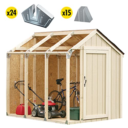 2x4basics 90192MI Custom Shed Kit with Peak Roof, 2x4