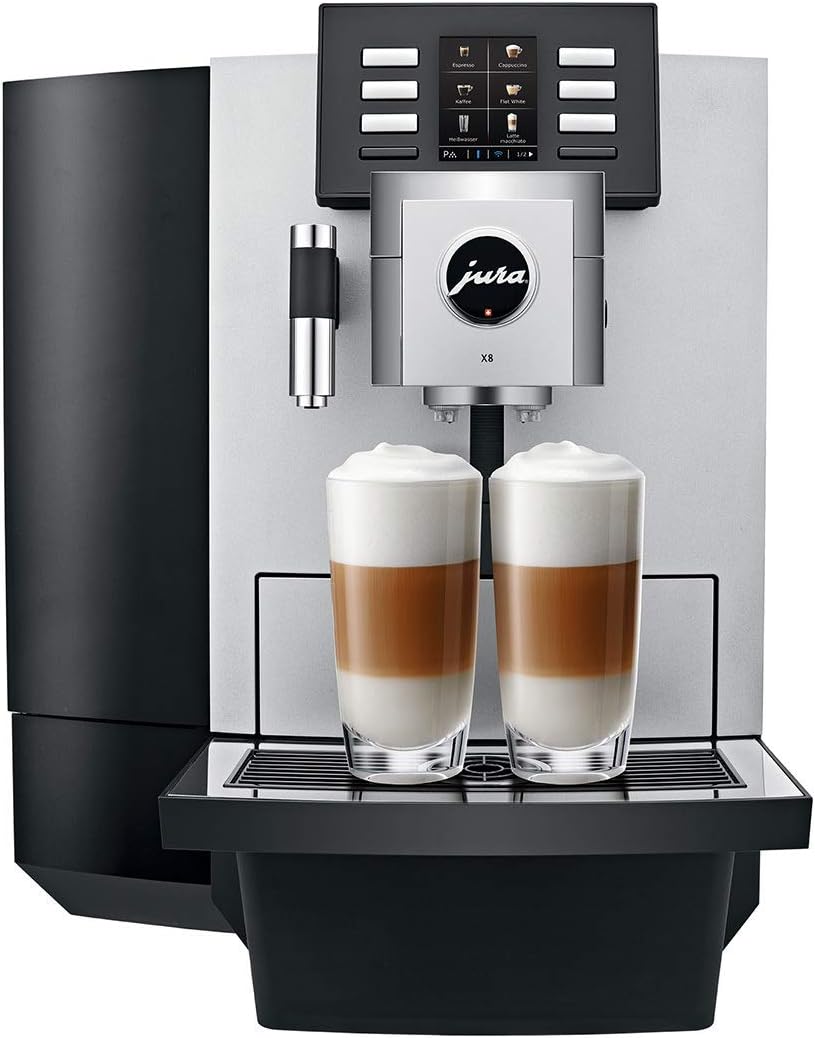 Jura X8 Platinum Automatic Espresso & Cappuccino Machine with Touch Screen