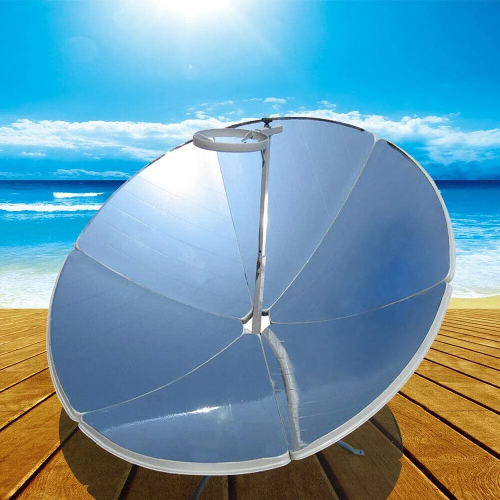 FETCOI Portable Solar Cooker 150cm Diameter Camping Outdoor Parabolic Sun Oven Heat