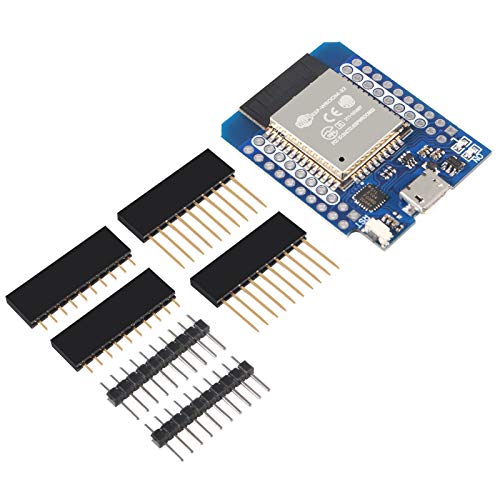 ESP32 D1 Mini NodeMCU ESP-WROOM-32 WLAN WiFi Bluetooth IoT Development Board 5V Compatible with Arduino (3pcs)