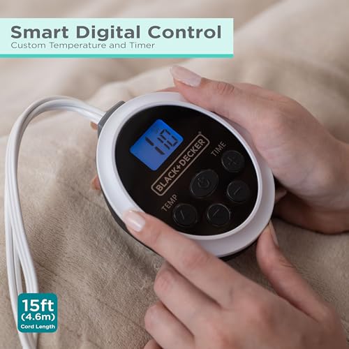 BLACK+DECKER Heated Throw Blanket, 50