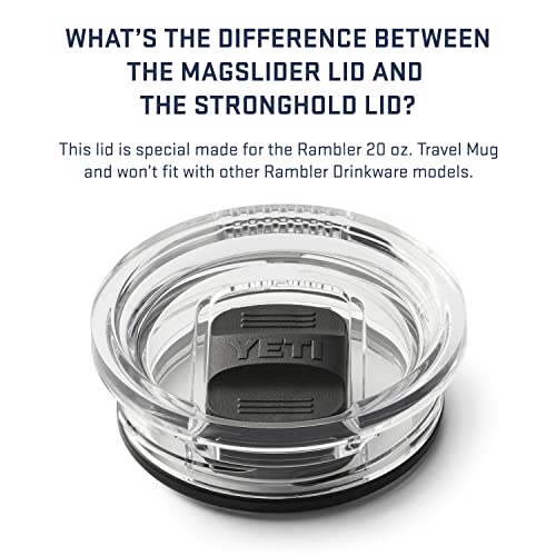 YETI Rambler 20 oz Travel Mug, Stainless Steel, Vacuum Insulated with Stronghold Lid