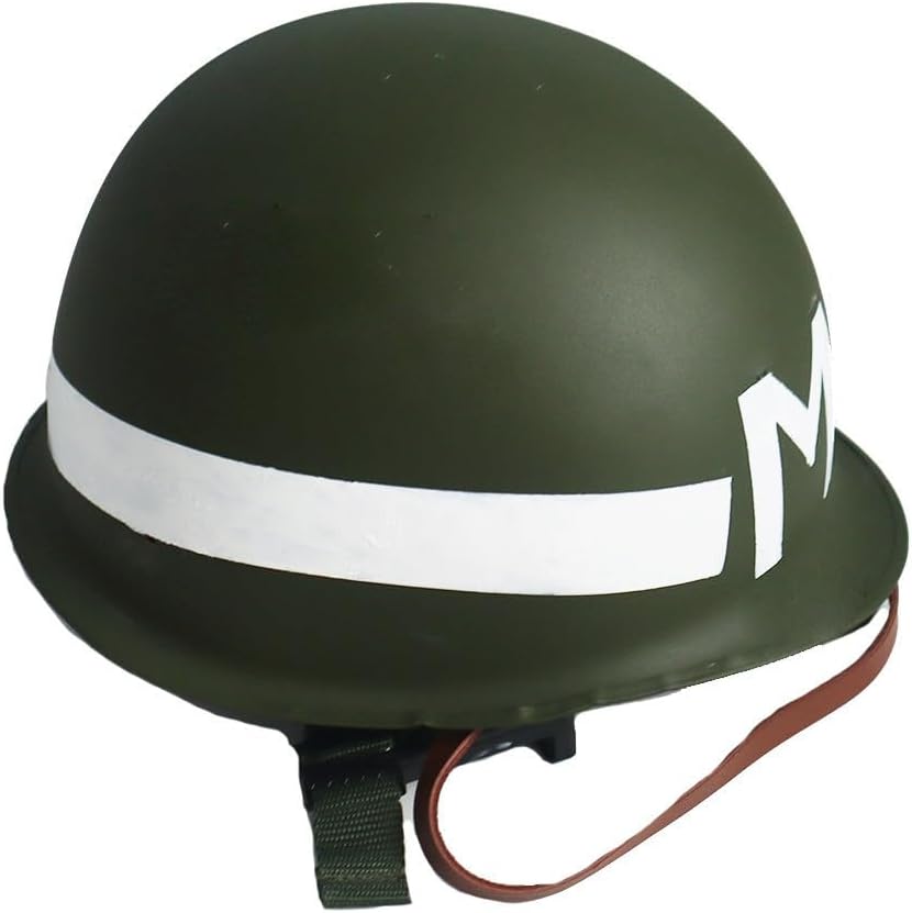 World War II US Military Policeman Helmets M1 MP Helmet Double Layer Steel Helmet Replica