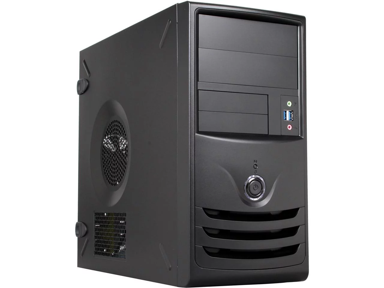 IN WIN Z589T.CH350TB3 Black SECC Micro ATX Mini Tower Computer Case 350W Power Supply