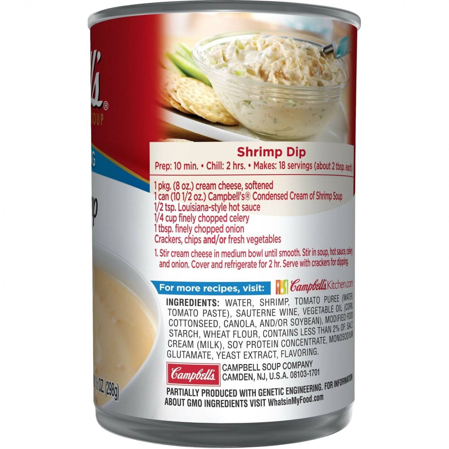 Campbell&s Condensed Cream of Shrimp Soup 10.5 oz. Can Pack of 12