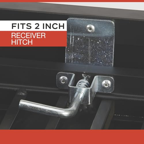 Ultra-Tow Aluminum Hitch Cargo Carrier with Ramp - 500-Lb. Capacity, Black, 60in. x 30in. x 4in.