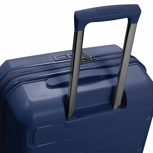 Traveler's Choice Pagosa Indestructible Hardshell Expandable Spinner Luggage, Black, 22