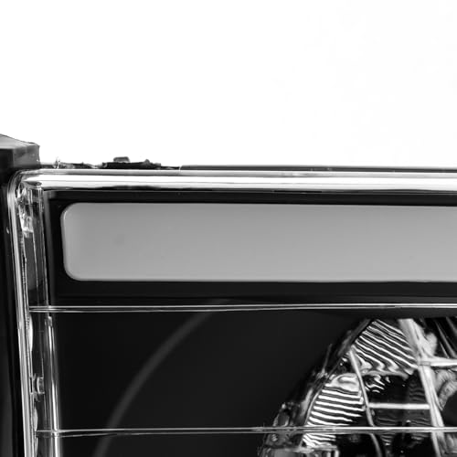 AKKON -Fits 2002-2005 Dodge Ram 1500/2500/3500 Black Headlight Pair w/LED Greeting Lamp Switchback DRL Sequential Signal