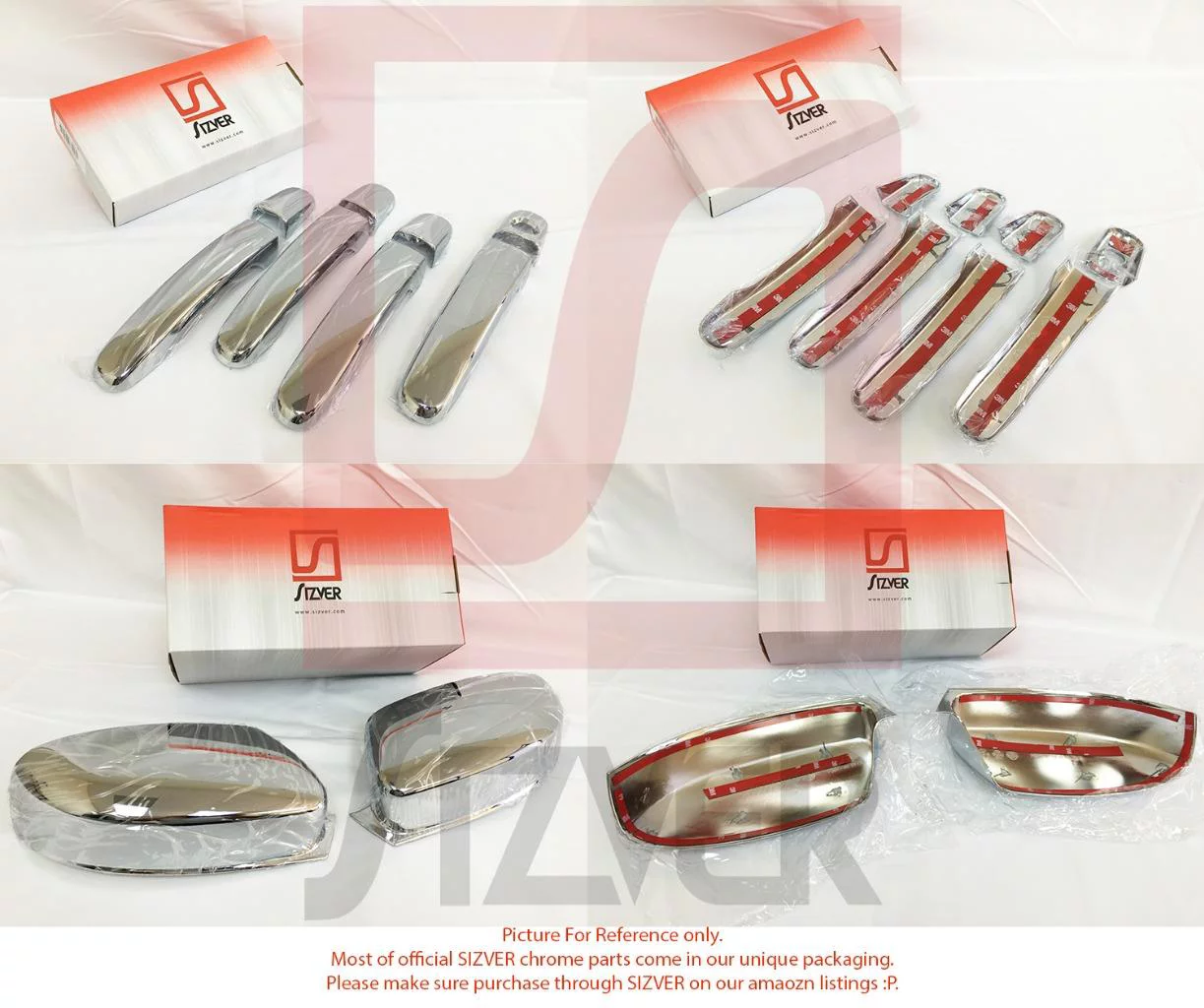 Sizver Chrome Door Handle bowl For 2006-2010 Volkswagen Passat B6 edan&wagon / 2009 -2012 VW Passat CC