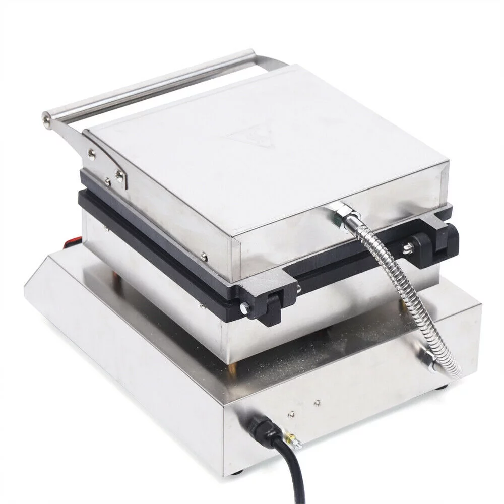Waffle 4 Slices Machine 1750W Baker Commercial Electric Waffle Maker Non-Stick Waffle Maker