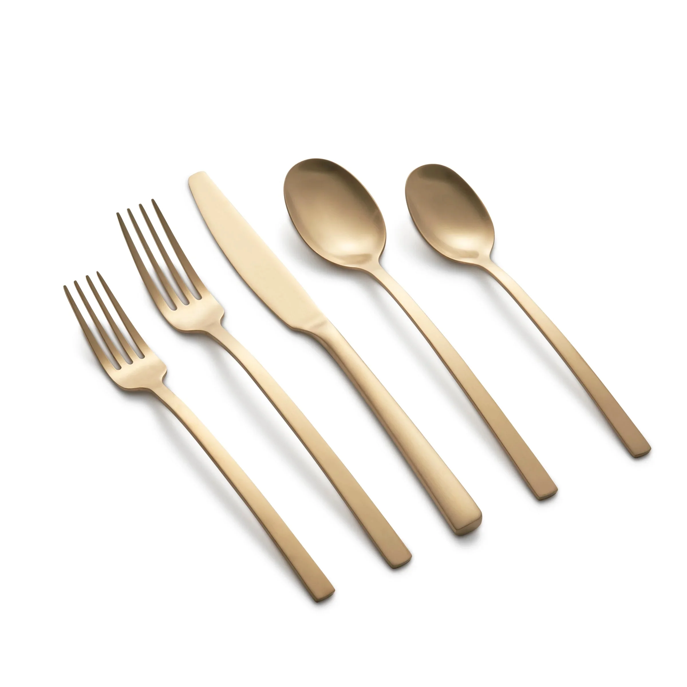 Beacon Gold Satin 45-Piece Flatware Set