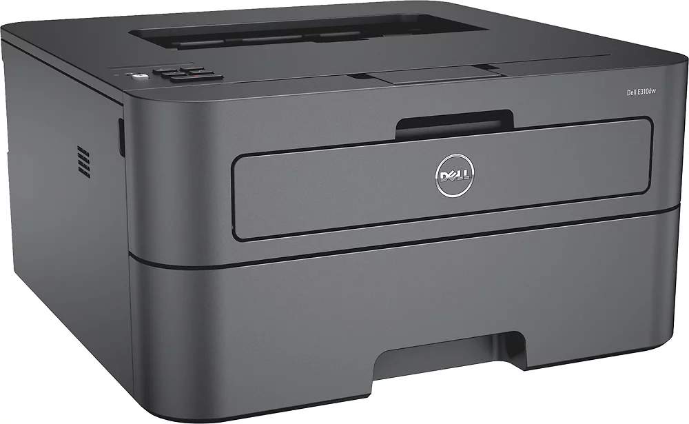 Dell - E310dw Wireless Black-and-White Laser Monochrome Printer - Black