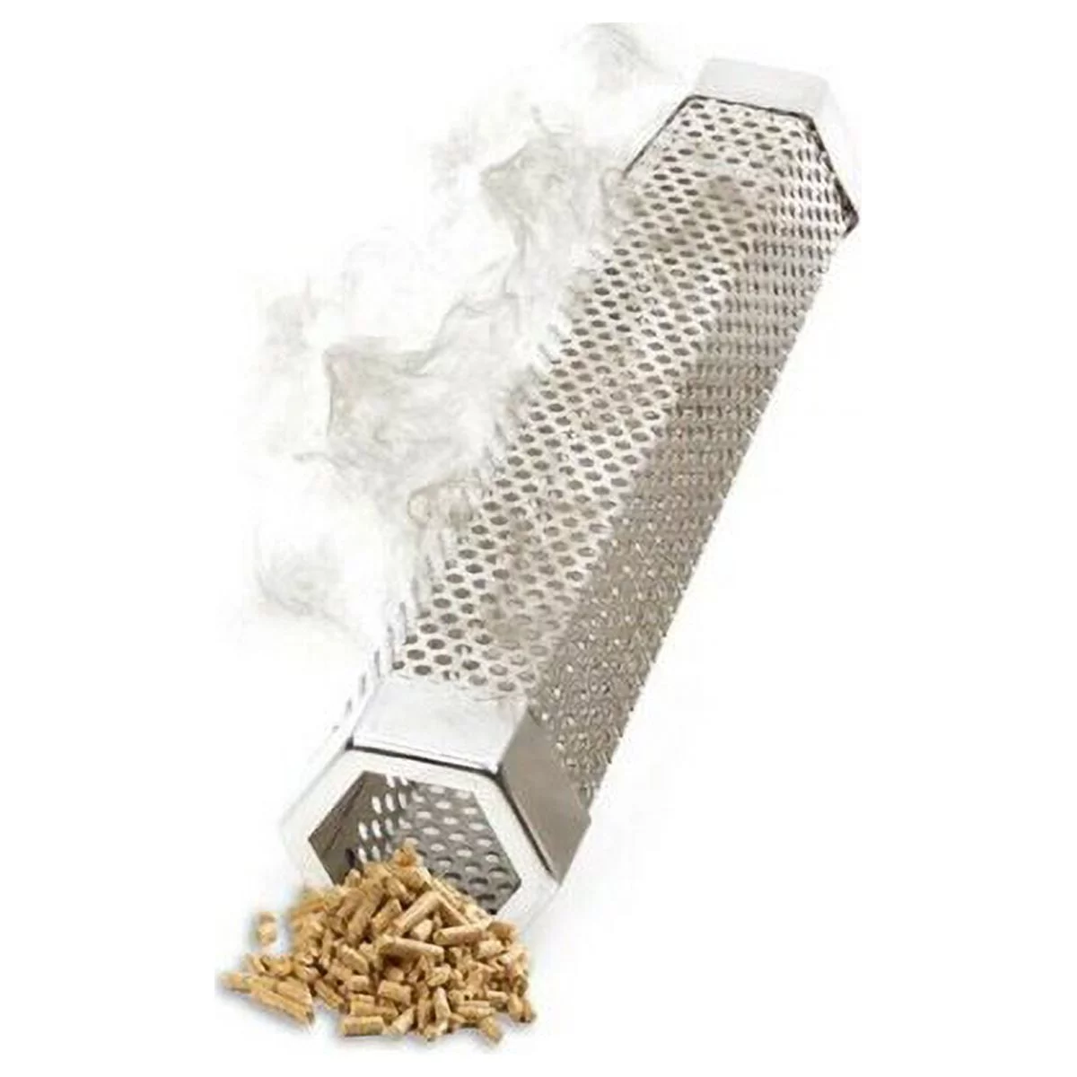 Z GRILLS Pellet Smoker Tube, 12'' Stainless Steel BBQ Wood Pellet Tube Smoker for Cold/Hot Smoking