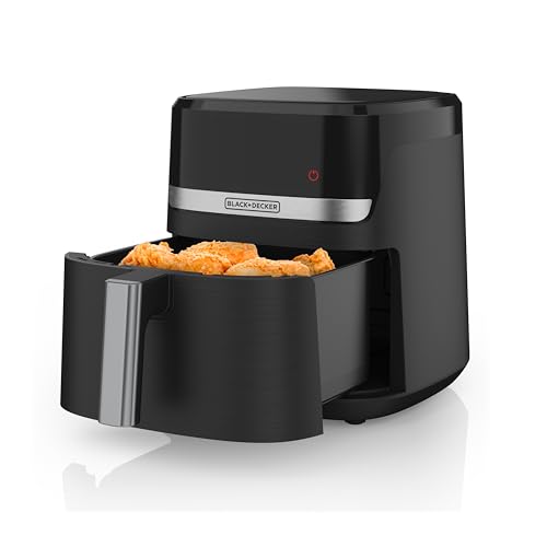 BLACK+DECKER Purifry 2QT Air Fryer, Crispy Deep Fried Taste without the Fat, Plus Bake, Dehydrate, and Keep Food Warm, Digital Touchscreen and Auto Shut-Off