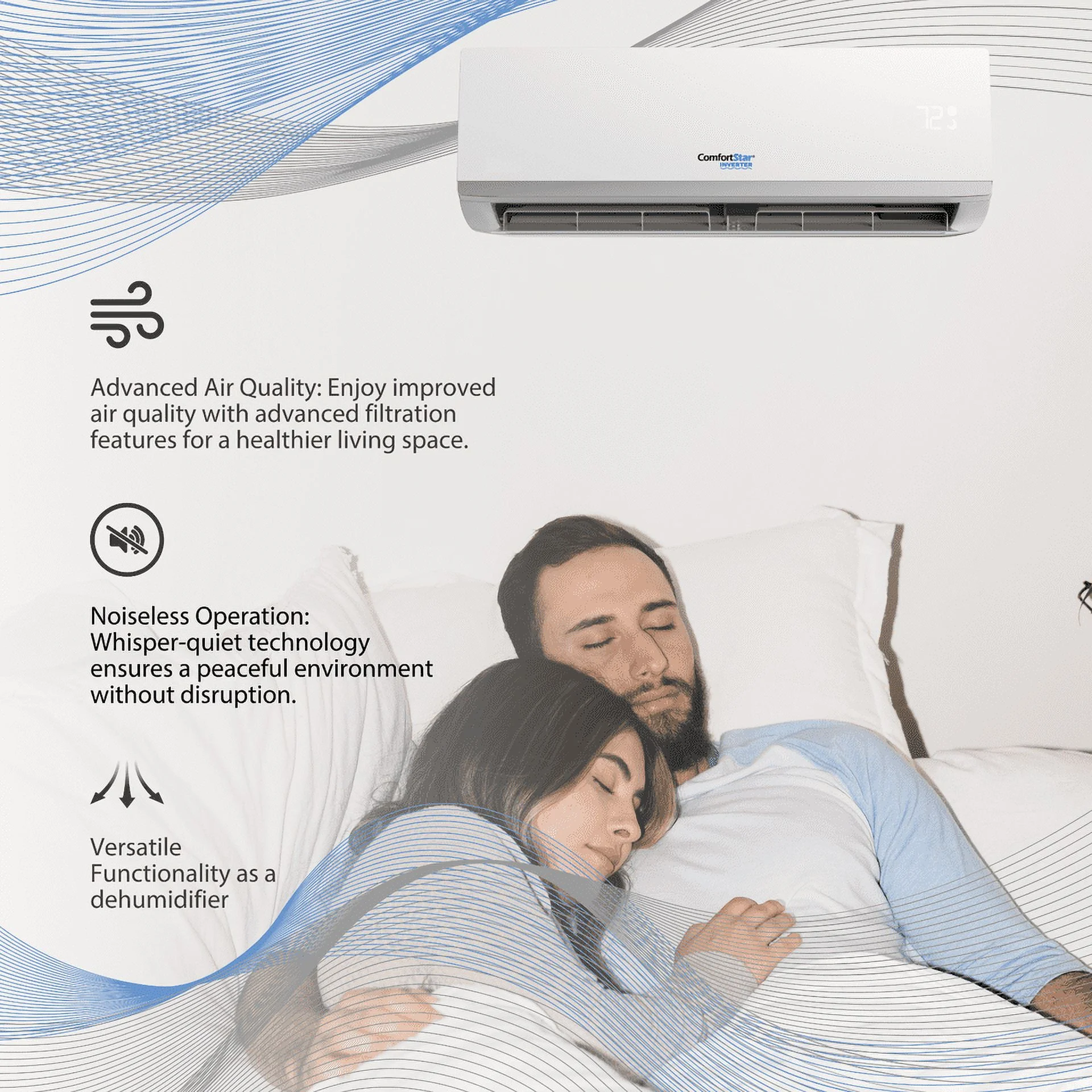 24,000 BTU 20 SEER2 Ductless Mini-Split Inverter+ Air Conditioner Only Cold System Full Set 220V.