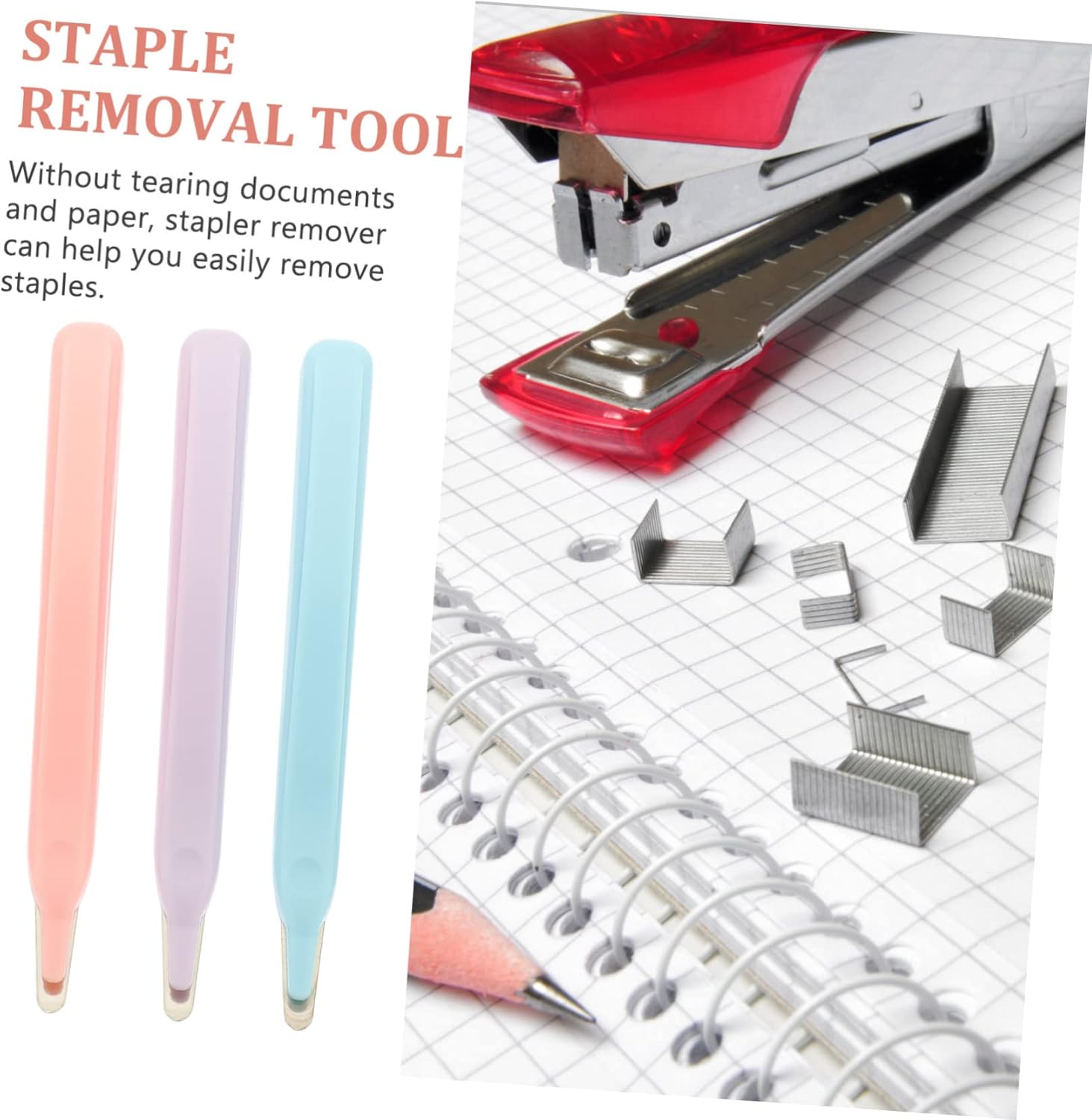 3pcs Magnetic Nail Remover Pro Tools Heavy Duty Stapler Nails Tools Staple Puller Stick Staple Puller Tool Office Staple Remover Handheld Staple Puller Useful Staple Puller Desk