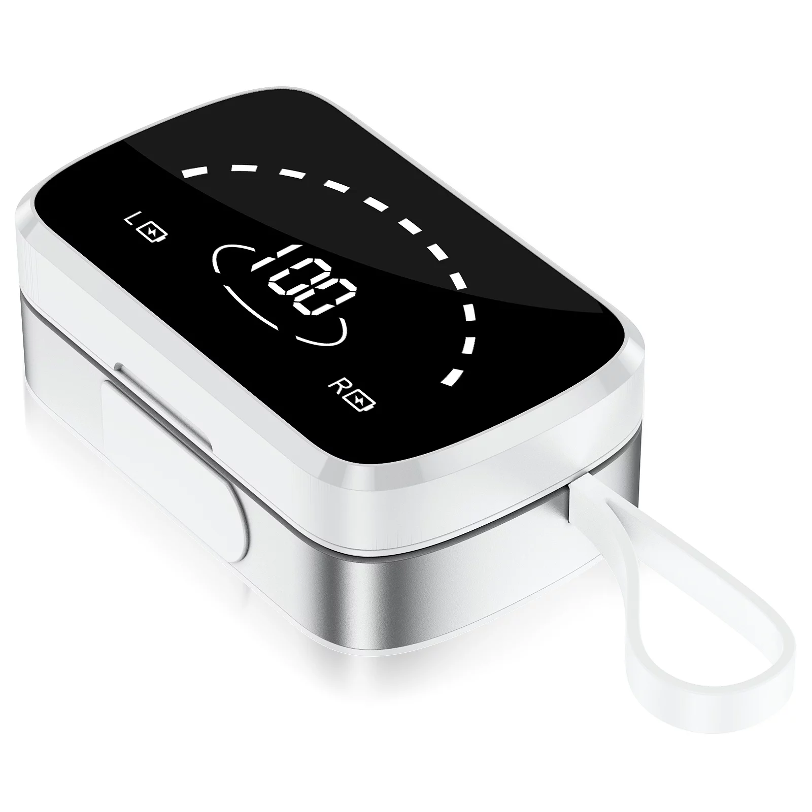 K2 Wireless Earbuds Bluetooth Sport Headphones Premium Fidelity Sound Quality Charging Case Digital LED Intelligence Display Earphones Built-in Mic Headset for Oppo RX17 Neo