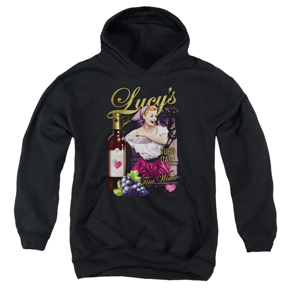 I Love Lucy Bitter Grapes Youth Pullover Hoodie Sweatshirt Black