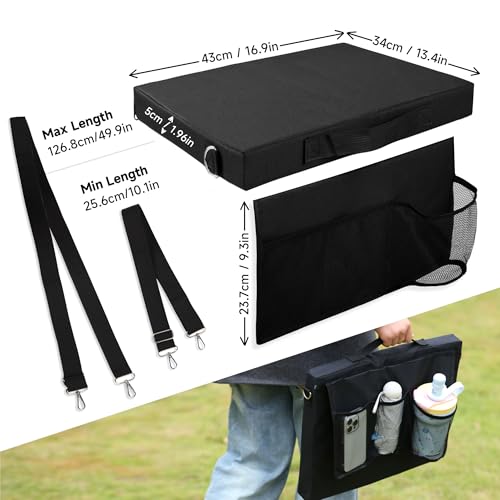 2 Pack Stadium Seat Cushions, Bleacher Seat Cushion, Portable and Extra Thick Stadium Cushion, Bleacher Cushion for Any Outdoor Events Use