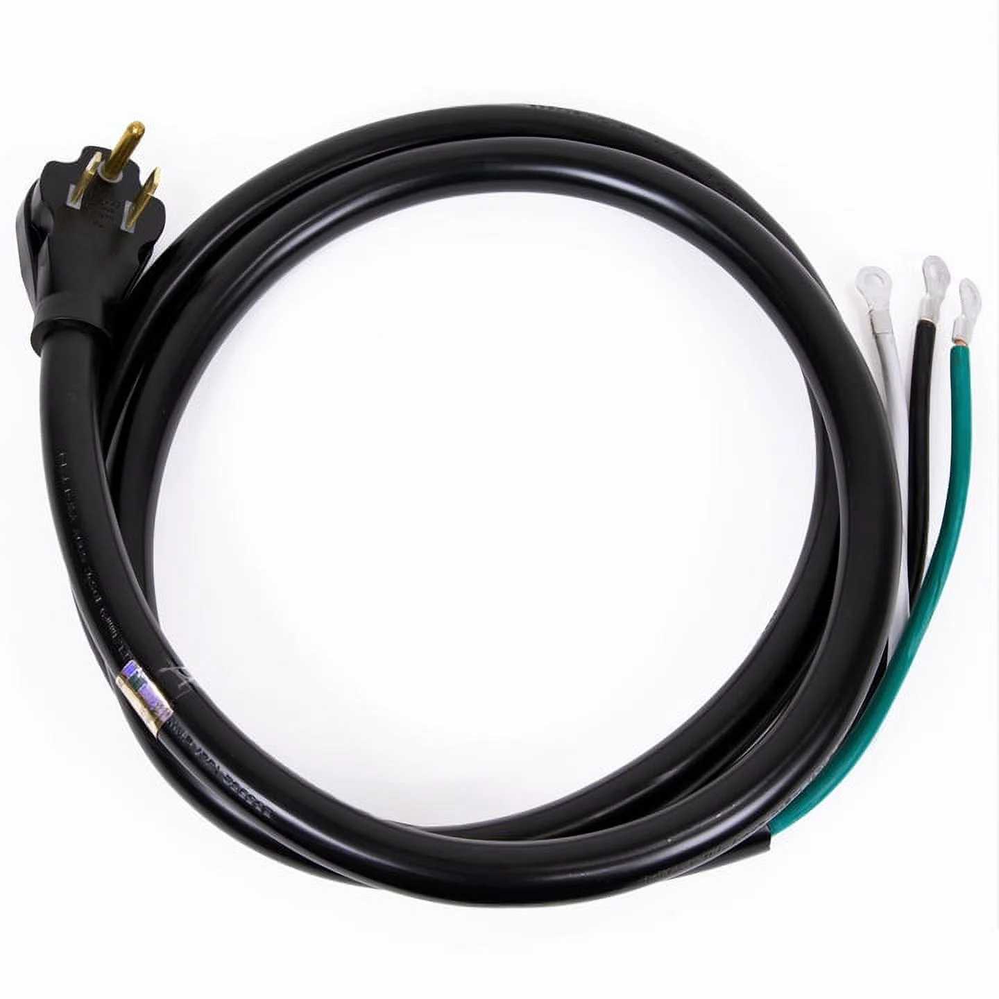 Dr Infrared Heater DR-PS103, 25 Feet 50A Power Cord with NEMA 6-50P Plug Open End with Eyelet 6-2 Gauge UL listed, Black