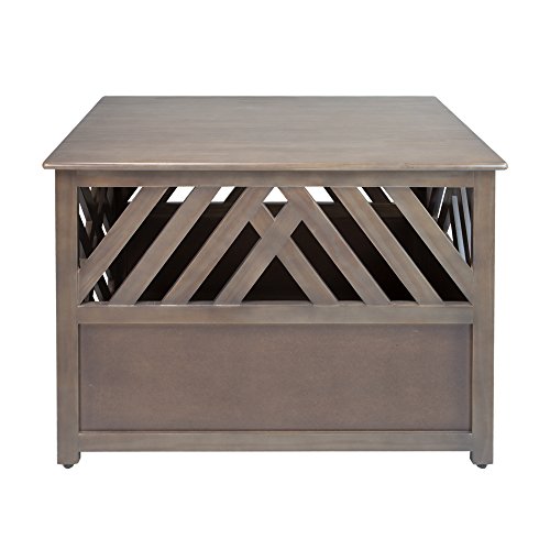 Casual Home Wooden Medium Pet Crate, End Table, Espresso