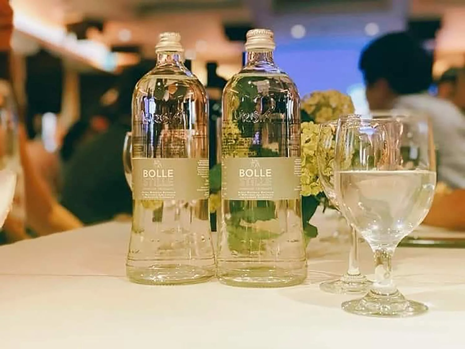 Alu Bolle (Sparkling) Natural Spring Mineral Water, 11 Fl Oz (5 Glass Bottles)