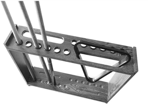 Vertical Pool Cue Rack Stand, 12-Hole Double Row Billiard Cue Holder for Home & Club Use, Floor Standing Storage (73x17x57cm, White/Wine Red)