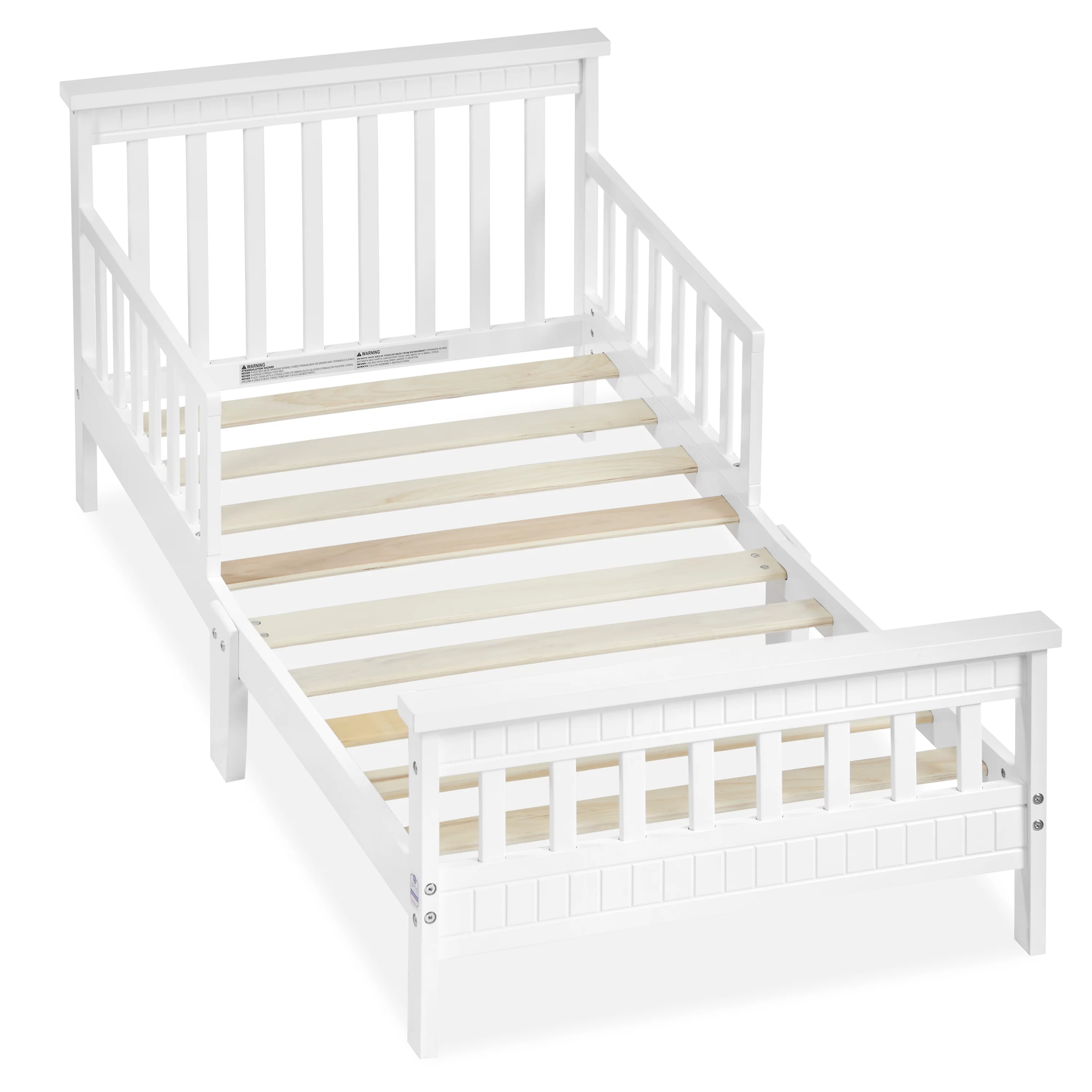 Dream On Me San-Fran Toddler Bed made with Sustainable New Zealand Pinewood, White