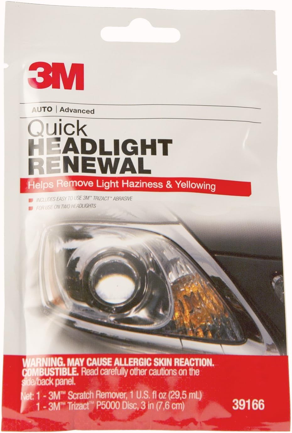 3M 39166 Quick Headlight Renewal Kit