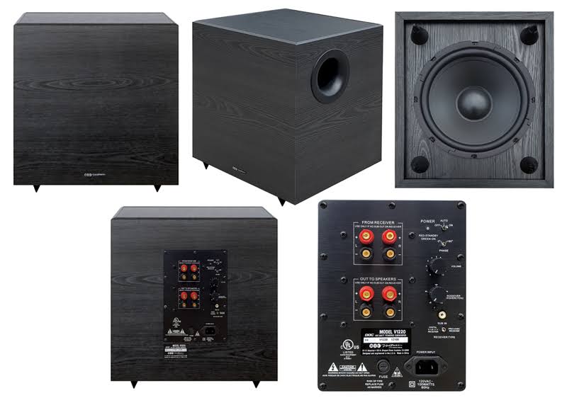 BIC America Venturi V1220 Subwoofer - 12x22 - Black