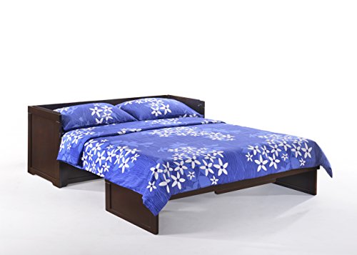 NIGHT & DAY Furniture Murphy Cube Cabinet Bed (White, Queen)