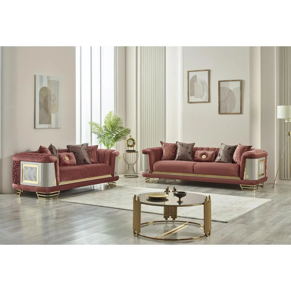 Furnia Romans Loveseat, Brick