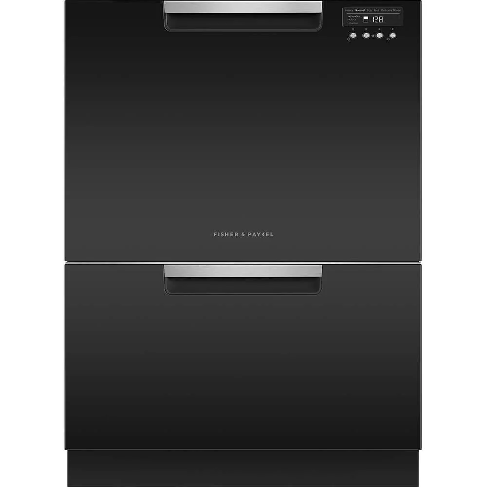 Fisher & Paykel DD24DCTB9N 44dB Black Tall Double DishDrawer