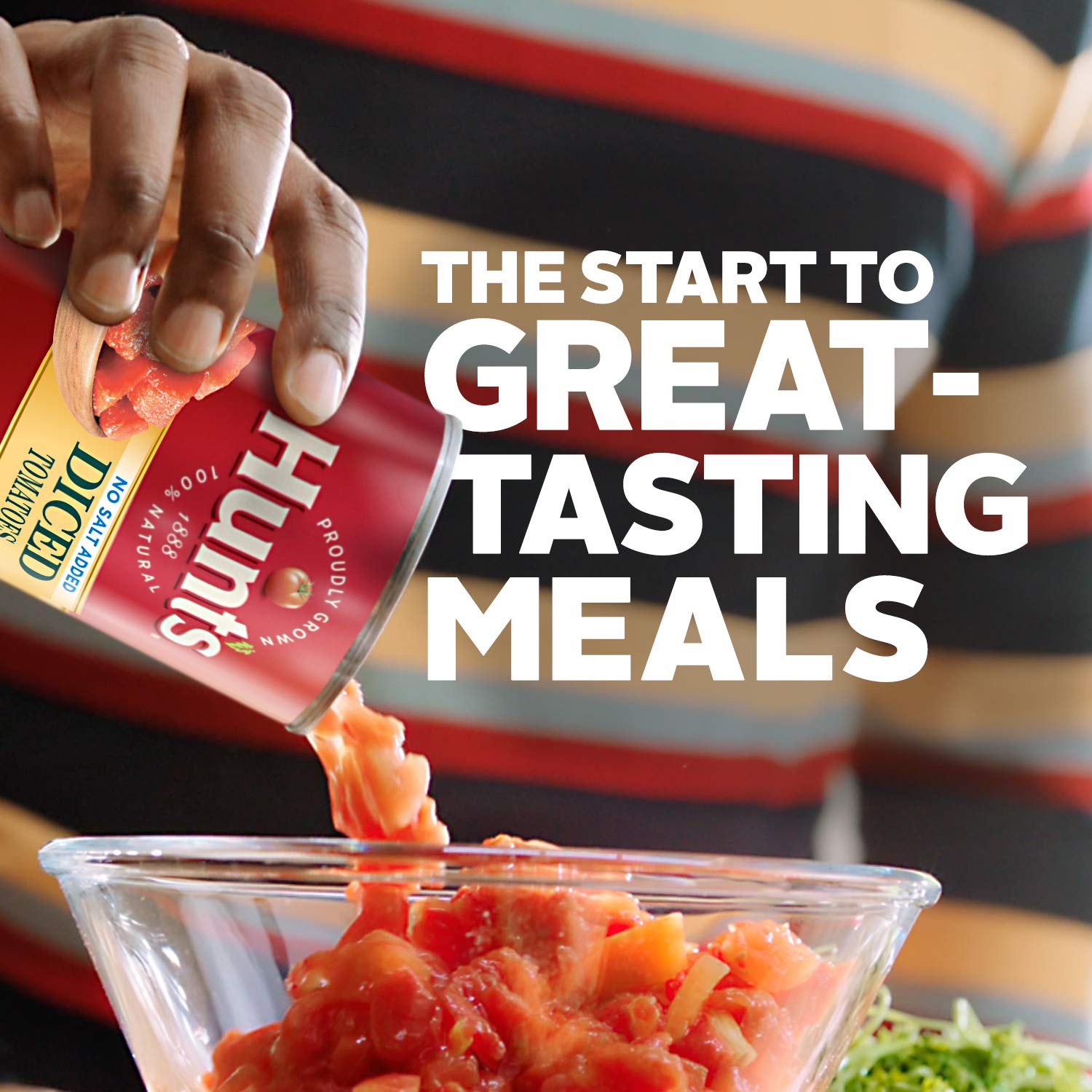 Hunt's Diced Tomatoes No Salt Added, Keto Friendly, 14.5 Ounce (Pack of 12)