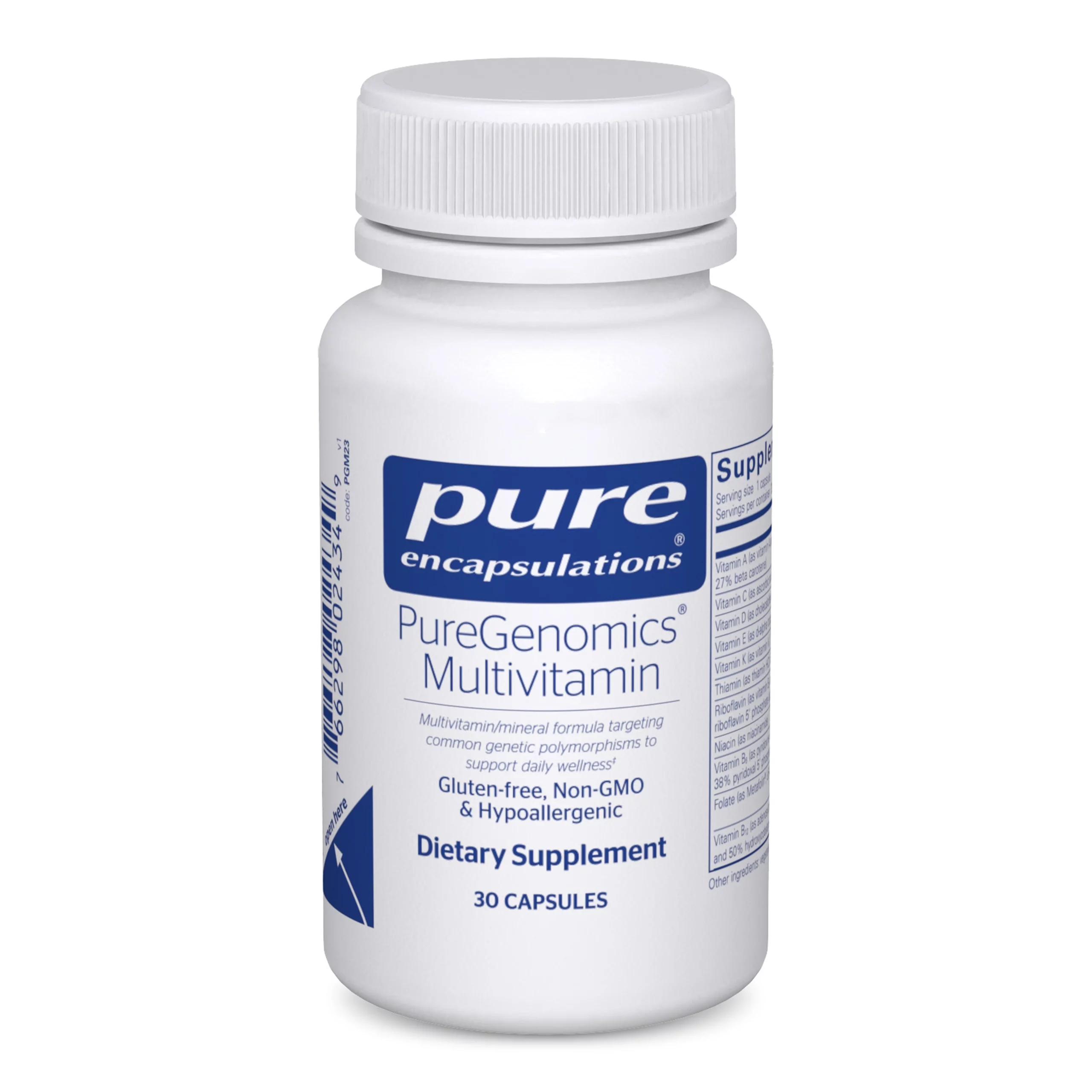 Pure Encapsulations PureGenomics Multivitamin | Supplement to Support Nutrient Requirements of Common Genetic Variations* | 30 Capsules