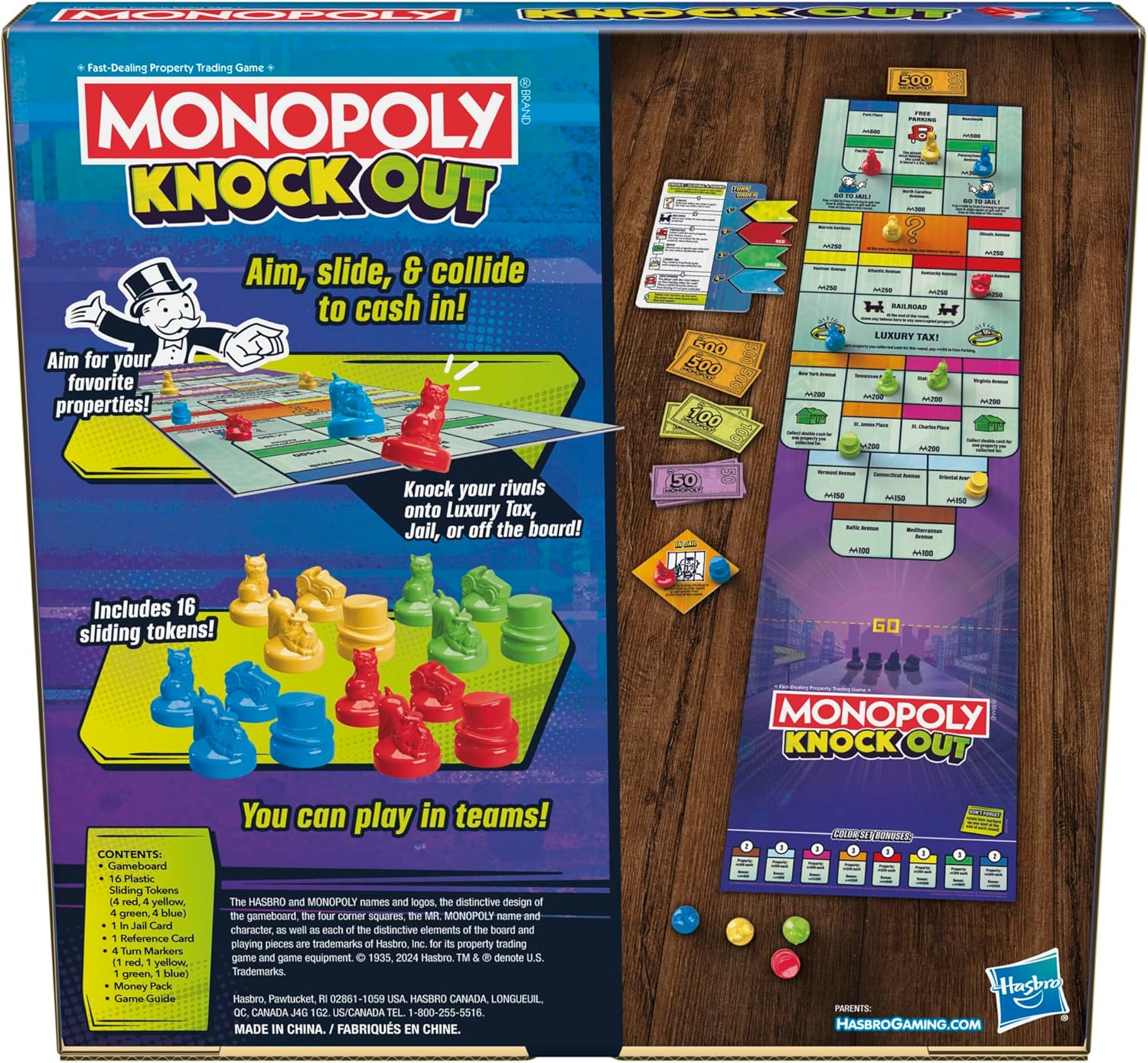 Monopoly Knockout Family Party Game for Kids, Teens, and Adults | Ages 8 and Up | 2-8 Players | 20 Mins. Average | Quick-Playing Board Games