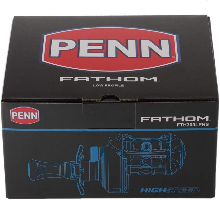 PENN Fathom Low Profile Reel Black Gold 9.2 oz