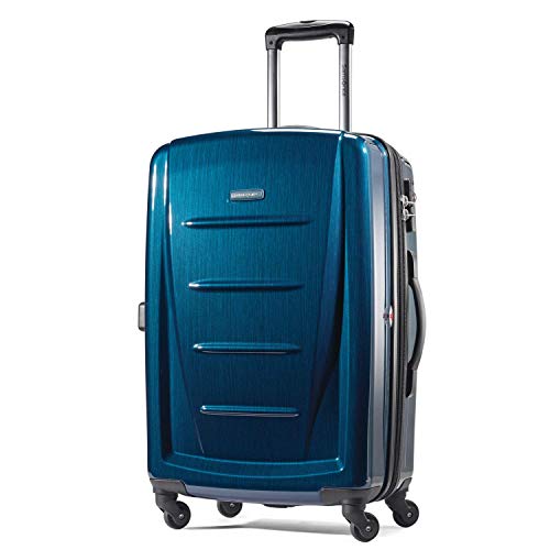 Samsonite Winfield 2 Hardside Expandable Luggage with Spinner Wheels, Brushed Anthracite, Checked-Large 28-Inch