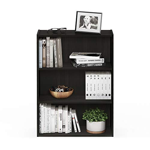 Furinno Pasir 3-Tier Open Shelf Bookcase, Americano