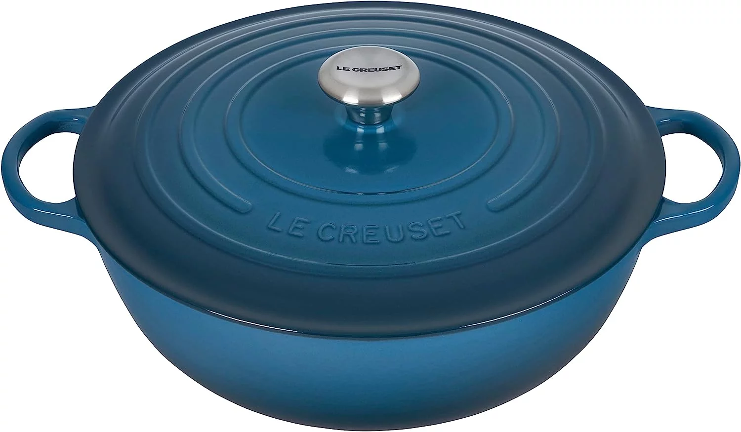 Le Creuset Signature Cast Iron Chef's Oven, 7.5qt, Deep Teal