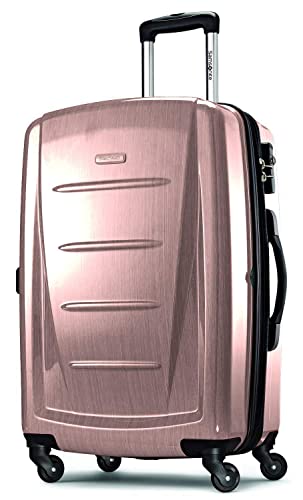 Samsonite Winfield 2 Hardside Expandable Luggage with Spinner Wheels, Brushed Anthracite, Checked-Large 28-Inch