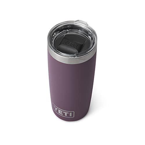 YETI Rambler 10 oz Tumbler, Stainless Steel, Vacuum Insulated with MagSlider Lid, Firefly Yellow