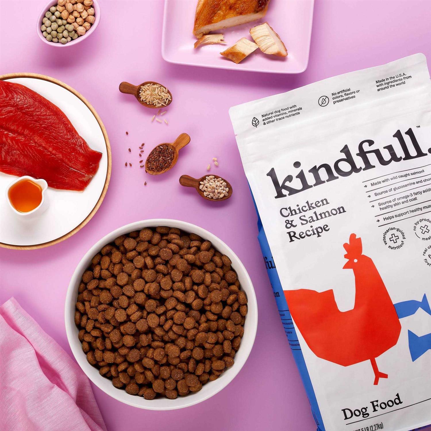 Kindfull Chicken and Salmon Recipe Dry Dog Food - Pet Supplies online store