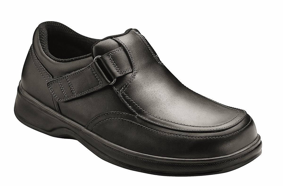 Orthofeet Men&s Carnegie, Size: 11, Black Leather