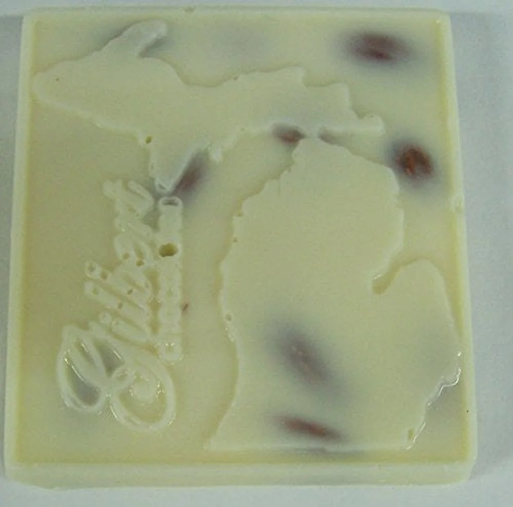 Chocolates Premium Almond Candy Bar - 6 Handmade 2.5 Ounce White Chocolate Candy Bar