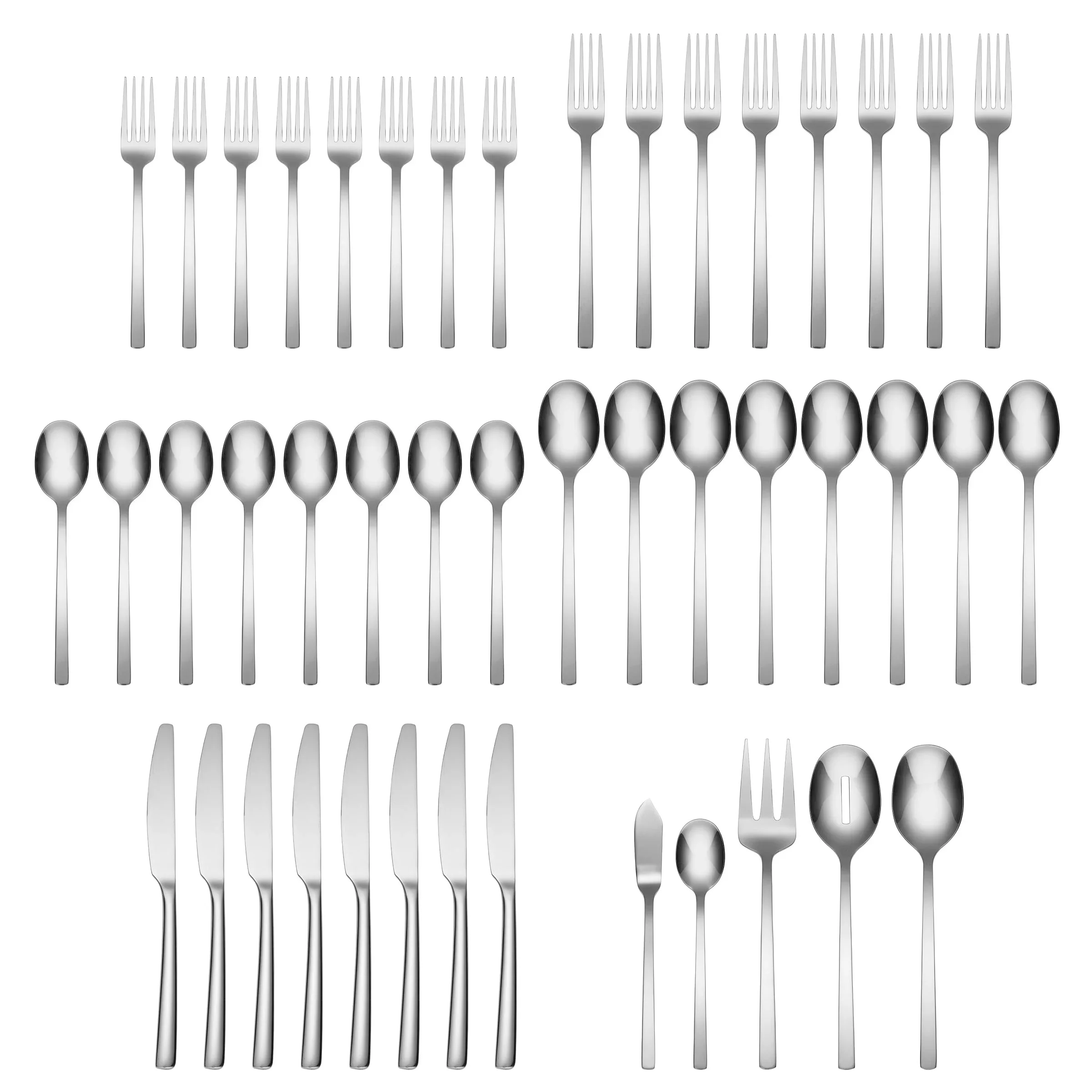 Cambridge Beacon Mirror 45-Piece Flatware Set