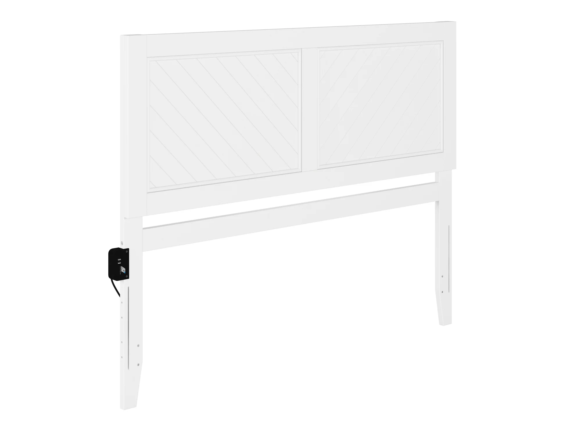 AFI Canyon White Solid Wood Rustic Farmhouse Headboard, Queen