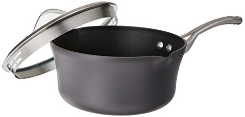 Calphalon Contemporary Hard-Anodized Aluminum Nonstick Cookware, Sauce Pan, 1 1/2-quart, Black